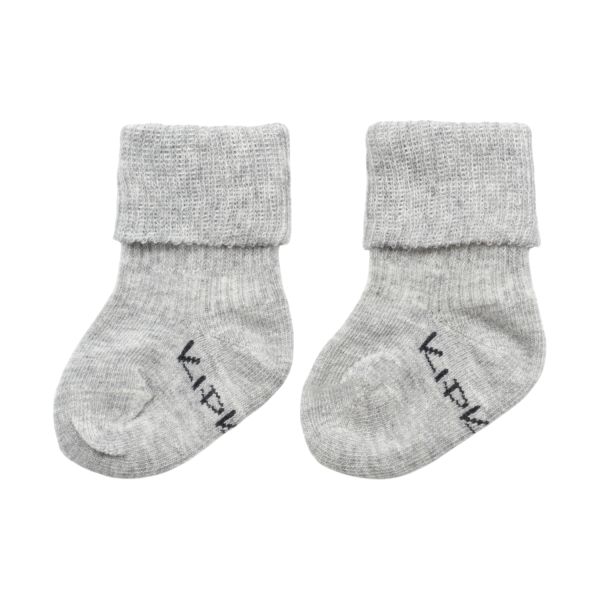KipKep Blijf-Sokjes - Newborn/Premature - 1-Pack - Grey