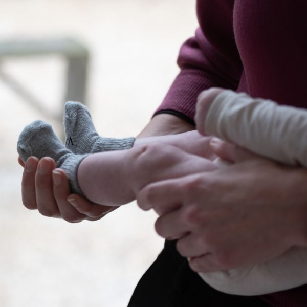 KipKep Blijf-Sokjes - Newborn/Premature - 1-Pack - Grey