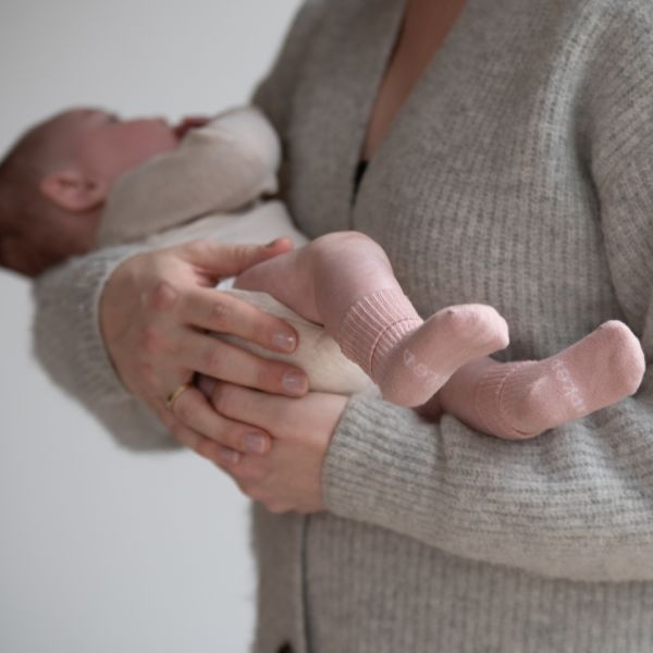 KipKep Blijf-Sokjes - Newborn/Premature - 1-Pack - Mauve