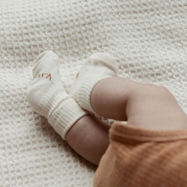 KipKep Blijf-Sokjes - Newborn/Premature - 1-Pack - OffWhite KipKep Blijf-Sokjes - Newborn/Premature - 1-Pack - OffWhite