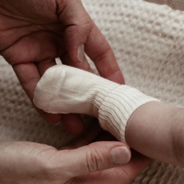 KipKep Blijf-Sokjes - Newborn/Premature - 1-Pack - OffWhite KipKep Blijf-Sokjes - Newborn/Premature - 1-Pack - OffWhite