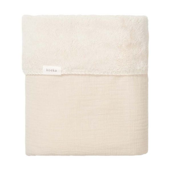 Koeka Ledikantdeken Teddy Faro Warm White 100 x 150 cm