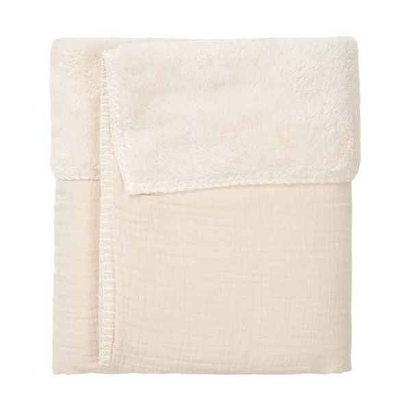 Koeka Ledikantdeken Teddy Faro Warm White 100 x 150 cm