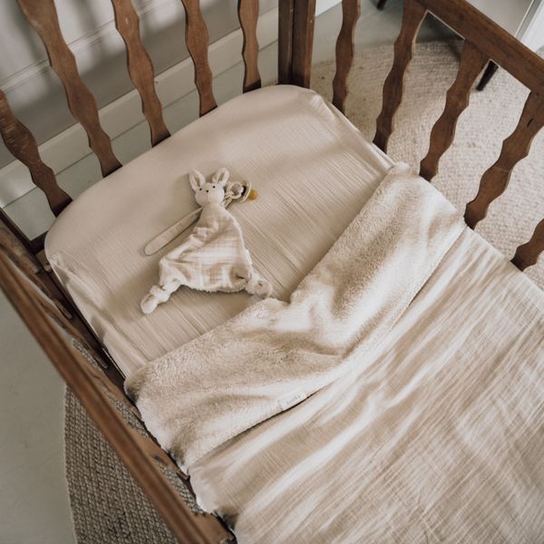 Koeka Ledikantdeken Teddy Faro Warm White 100 x 150 cm