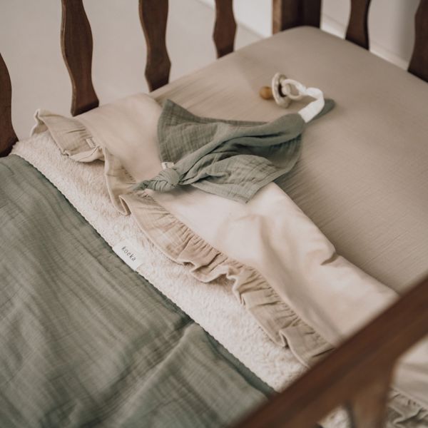 Koeka Wiegdeken Teddy Faro Sage 75 x 100 cm