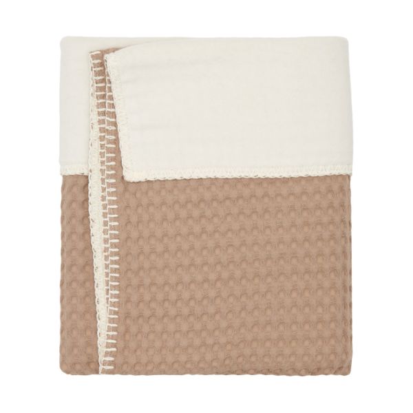 Koeka Wiegdeken Cotton Fleece Wafel Amsterdam Caffe 75 x 100 cm Koeka Wiegdeken Cotton Fleece Wafel Amsterdam Caffe 75 x 100 cm