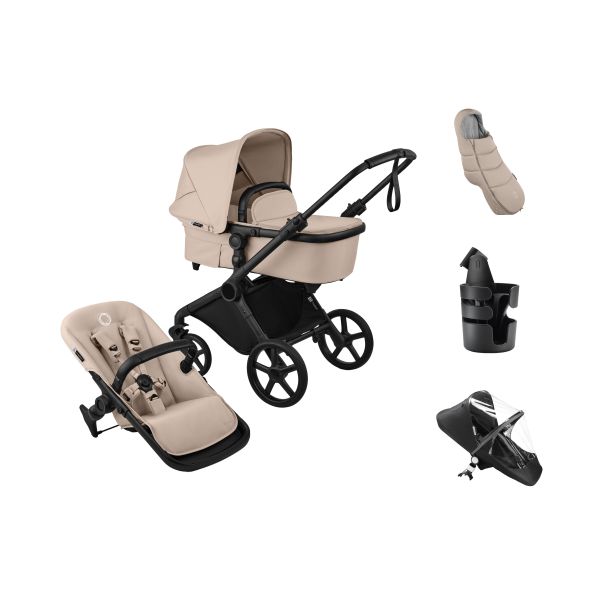 Bugaboo Cub Kinderwagen - Essentiël Bundel - Desert Taupe Bugaboo Cub Kinderwagen - Essentiël Bundel - Desert Taupe