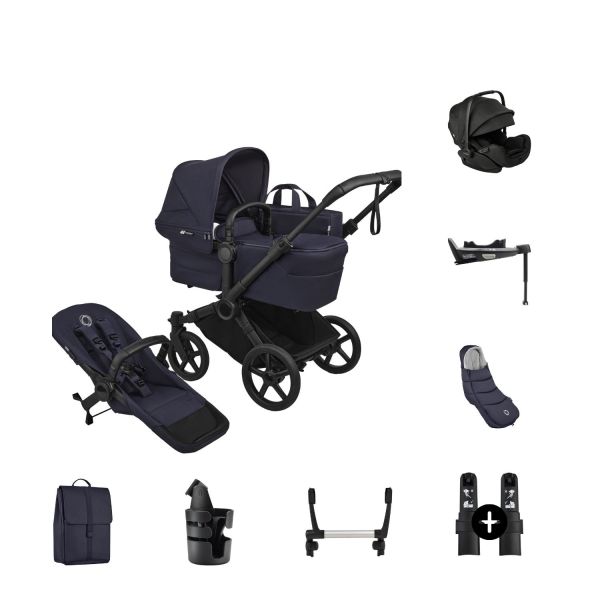 Bugaboo Donkey 6 Mono Ultieme Newborn Bundel - Black/Deep Indigo