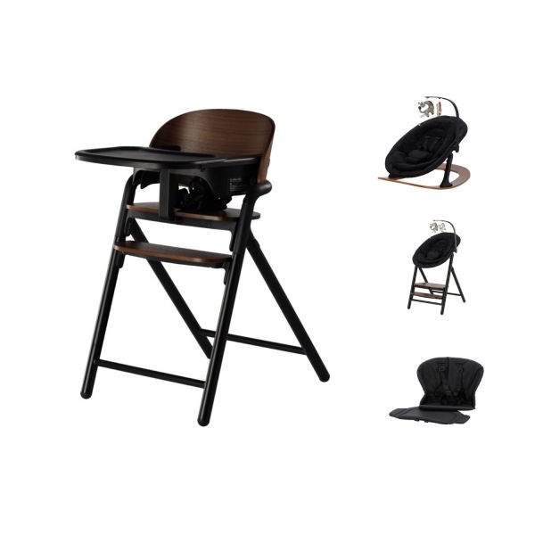 Qute Q-Sittle Eetstoel & Rocker - Woody Black/Black Qute Q-Sittle Eetstoel & Rocker - Woody Black/Black