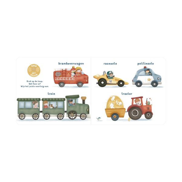 Little Dutch Mijn Geluidenboek - Voertuigen