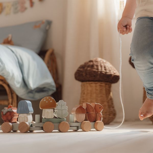 Little Dutch Blokkentrein Eekhoorn Forest Friends FSC Little Dutch Blokkentrein Eekhoorn Forest Friends FSC