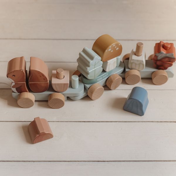 Little Dutch Blokkentrein Eekhoorn Forest Friends FSC Little Dutch Blokkentrein Eekhoorn Forest Friends FSC