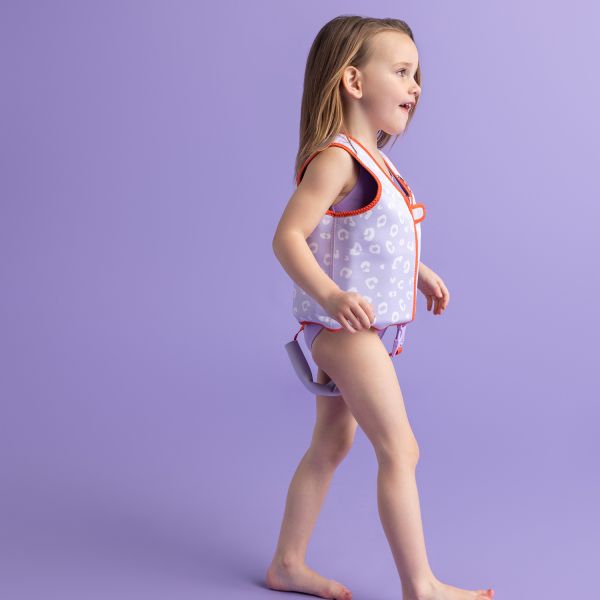 Swim Essentials Zwemvest - 3-6 Years / 18-30 Kg - Lila Leopard