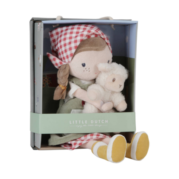 Little Dutch Knuffelpop Boerin Rosa Met Schaap 35 cm Little Dutch Knuffelpop Boerin Rosa Met Schaap 35 cm