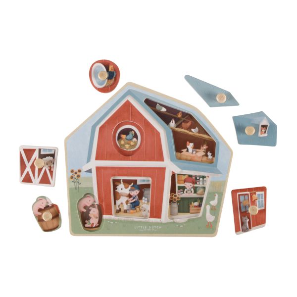 Little Dutch Houten Puzzel Little Farm FSC Little Dutch Houten Puzzel Little Farm FSC
