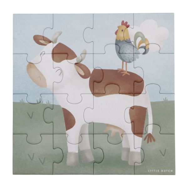 Little Dutch Puzzel 4-in-1 Little Farm FSC Little Dutch Puzzel 4-in-1 Little Farm FSC