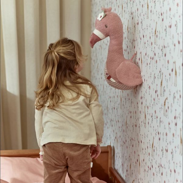 Little Dutch Safari Friends Dierenkop Flamingo Little Dutch Safari Friends Dierenkop Flamingo