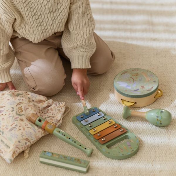 Little Dutch Safari Friends Muziekset - Groen 