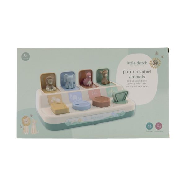 Little Dutch Safari Friends Pop-up Dieren Little Dutch Safari Friends Pop-up Dieren