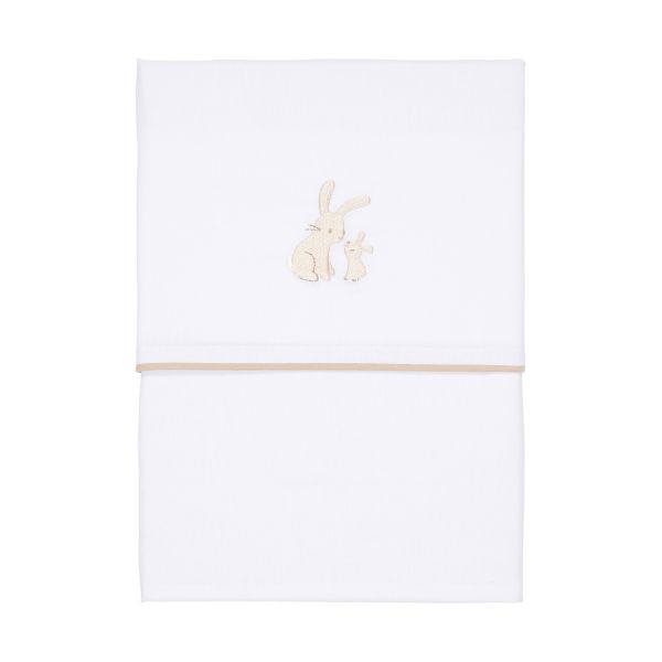 Little Dutch Wieglaken Baby Bunny Geborduurd 70 x 100 cm