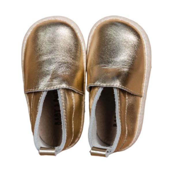 Mavies Babyshoes Babyboots Lou Gold Metallic M / 19 Mavies Babyshoes Babyboots Lou Gold Metallic M / 19