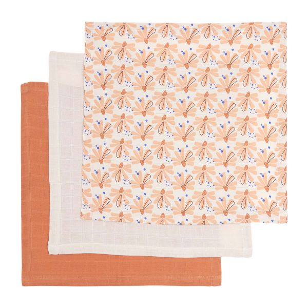 Luma Monddoek Hydrofiel Flowerfever Nude 3-Pack Luma Monddoek Hydrofiel Flowerfever Nude 3-Pack