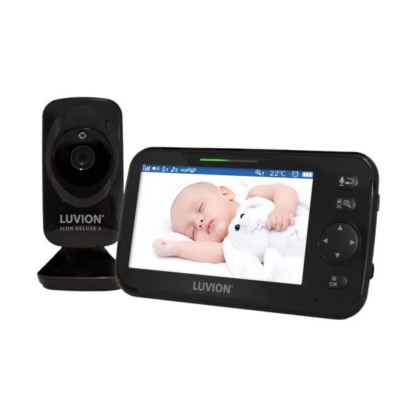 Luvion Icon Deluxe 2 Babyfoon - Black Edition Set