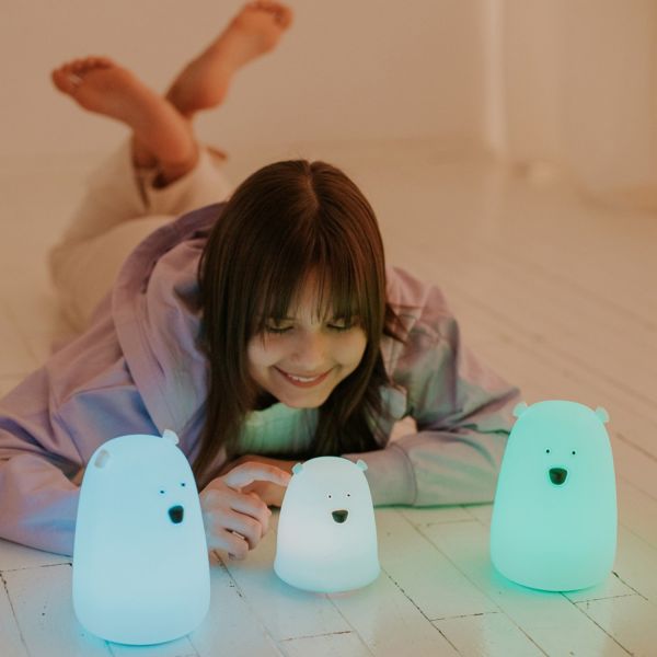 Mary's Led Lamp Bear Small - Blue