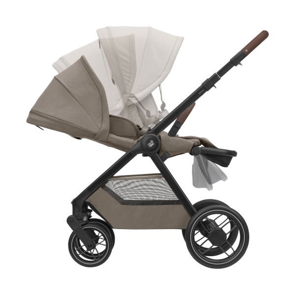 Maxi-Cosi Kinderwagen - Oxford Plus - Twillic Truffle (Dark Frame + Brown Leather) Maxi-Cosi Kinderwagen - Oxford Plus - Twillic Truffle (Dark Frame + Brown Leather)