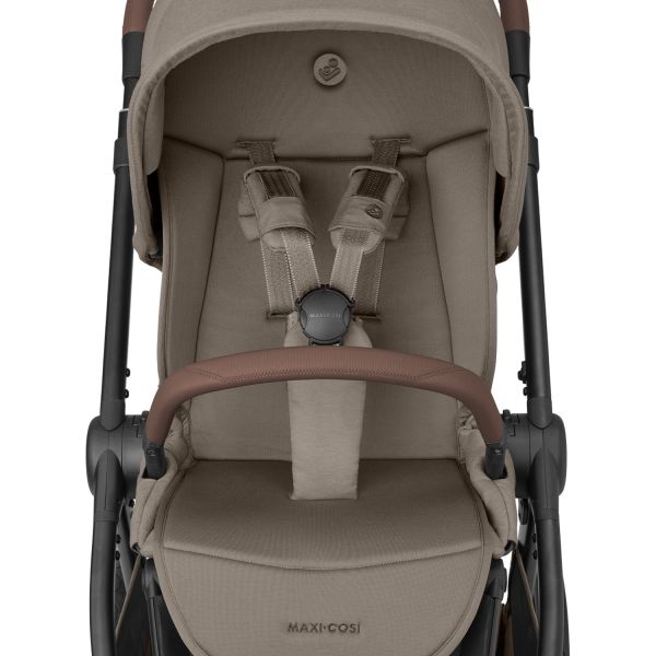 Maxi-Cosi Kinderwagen - Oxford Plus - Twillic Truffle (Dark Frame + Brown Leather) Maxi-Cosi Kinderwagen - Oxford Plus - Twillic Truffle (Dark Frame + Brown Leather)