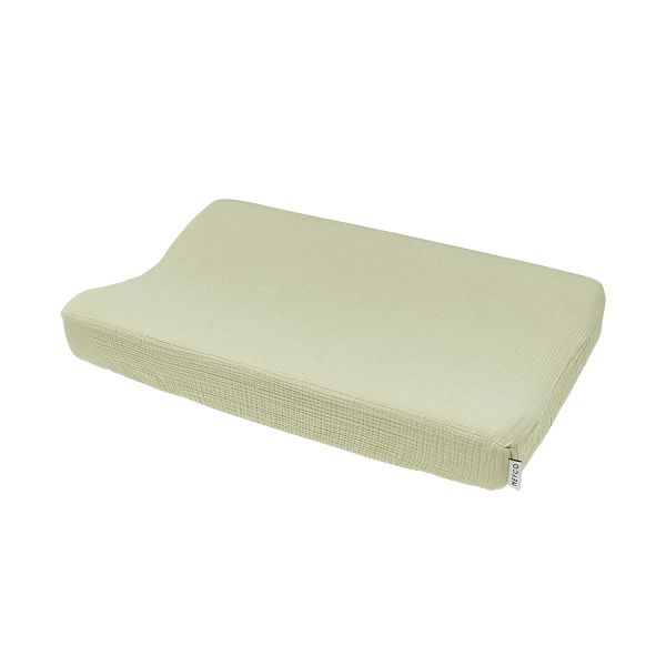 Meyco Baby Uni Aankleedkussenhoes - Soft Olive - 50x70 cm