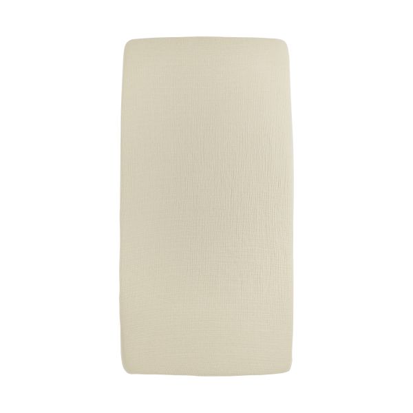 Meyco Baby Hydrofiel Hoeslaken Juniorbed - Uni - Soft Sand - 70x140 cm