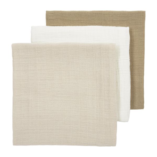 Meyco Multidoek tetra Pre-Washed Uni Offwhite/Soft Sand/Taupe 70 x 70 cm 3-Pack Meyco Multidoek tetra Pre-Washed Uni Offwhite/Soft Sand/Taupe 70 x 70 cm 3-Pack