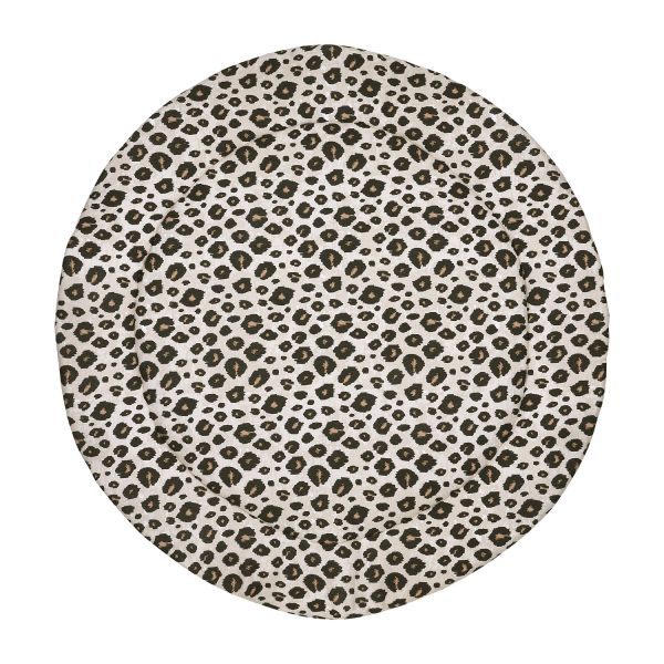 Meyco Parklegger Rond - 95 cm - Leopard Sand Melange 