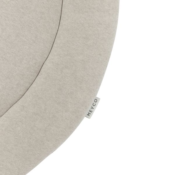 Meyco Basic Knit Parklegger Rond - 95 cm - Sand Melange