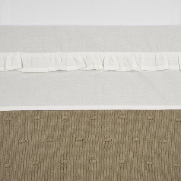 Meyco Ledikantlaken Ruffle Offwhite 100 x 150 cm Meyco Ledikantlaken Ruffle Offwhite 100 x 150 cm