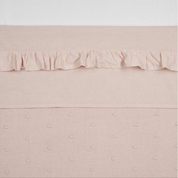 Meyco Ledikantlaken Ruffle Soft Pink 100 x 150 cm Meyco Ledikantlaken Ruffle Soft Pink 100 x 150 cm