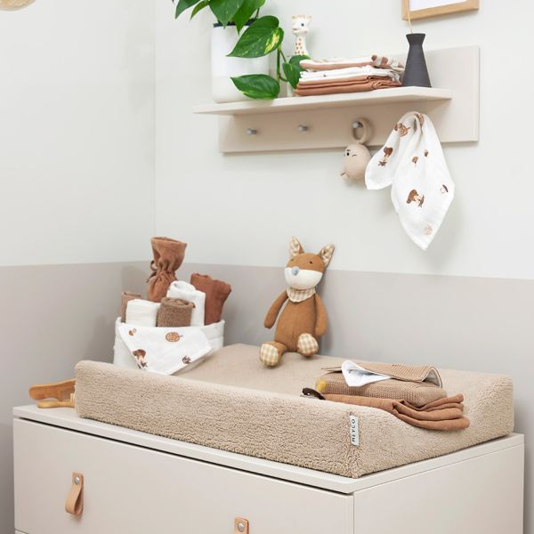 Meyco Aankleedkussenhoes Teddy Sand 50 x 70 cm Meyco Aankleedkussenhoes Teddy Sand 50 x 70 cm