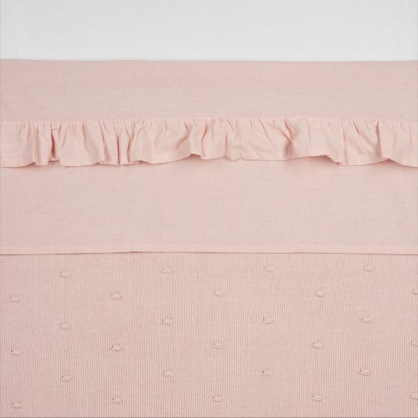 Meyco Wieglaken Ruffle Soft Pink 75 x 100 cm Meyco Wieglaken Ruffle Soft Pink 75 x 100 cm