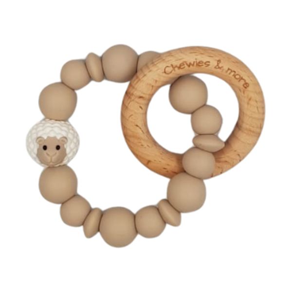 Chewies & More Animal Rammelaar Schaap - Greige Chewies & More Animal Rammelaar Schaap - Greige