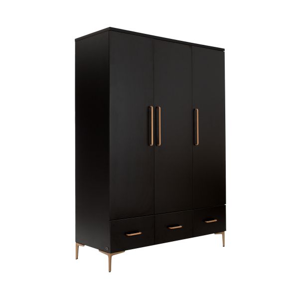 TWF Meegroeibed - Commode 3 Laden - Hanglegkast XL 3 Deuren 2 Lade Modena Metaal
