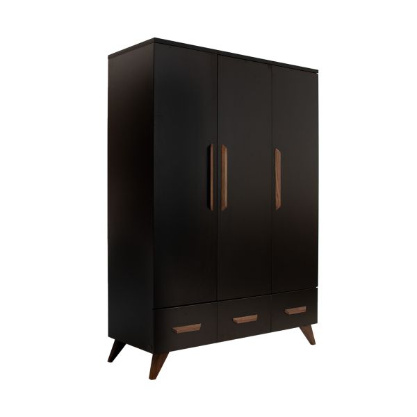 TWF Ledikant 60 x 120 - Commode XL 3 Laden 1 Deur - Hanglegkast XL 3 Deuren 2 Lade Modena Walnoot TWF Ledikant 60 x 120 - Commode XL 3 Laden 1 Deur - Hanglegkast XL 3 Deuren 2 Lade Modena Walnoot
