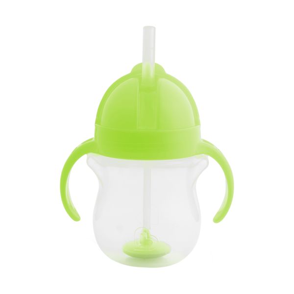 Munchkin Click Lock Tip & Sip Straw Beker - Green Munchkin Click Lock Tip & Sip Straw Beker - Green