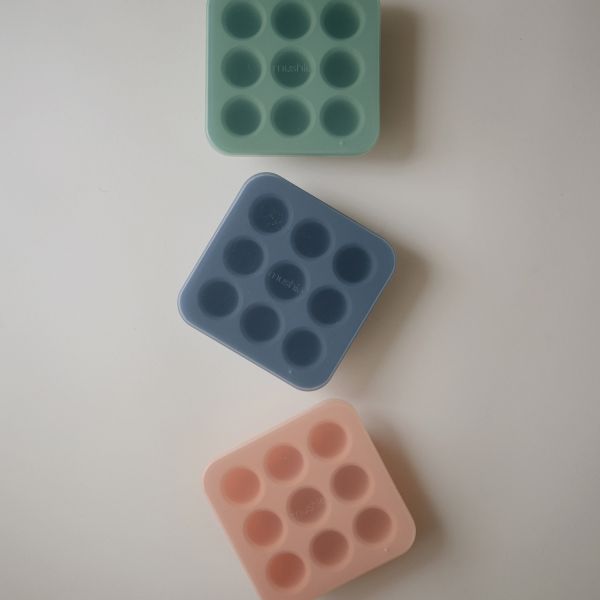 Mushie Baby Food Freezer Tray - Cambridge Blue Mushie Baby Food Freezer Tray - Cambridge Blue