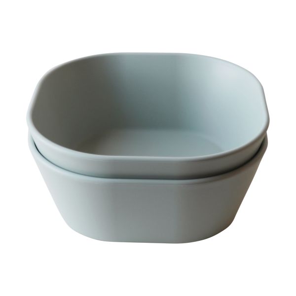 Mushie Square Kom - 2 Stuks - Sage