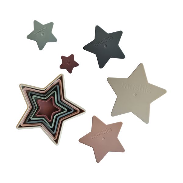 Mushie Stacker Toy Nesting Star Mushie Stacker Toy Nesting Star