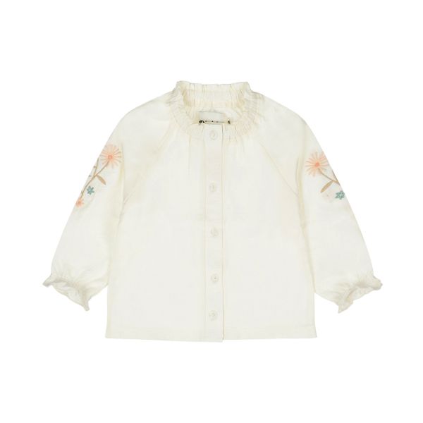 Dirkje Blouse met Lange Mouwen – Maat 56 – Sand Dirkje Blouse met Lange Mouwen – Maat 56 – Sand