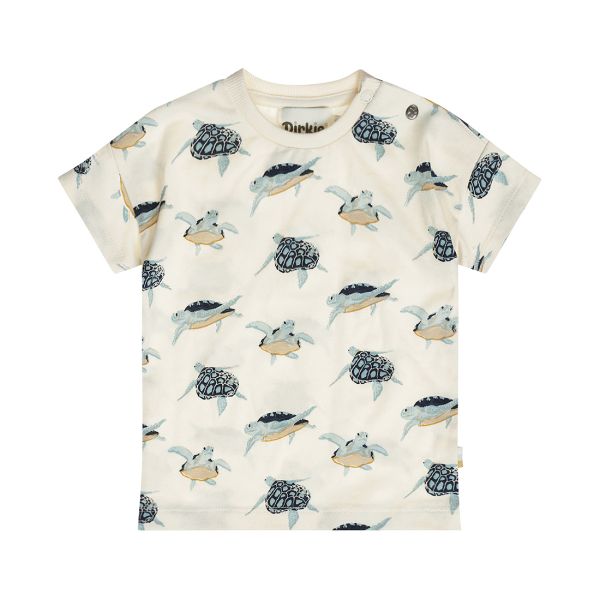 Dirkje - Zee-schildpadden - T-shirt - Maat 68 - Off White Dirkje - Zee-schildpadden - T-shirt - Maat 68 - Off White