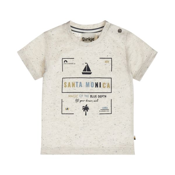Dirkje - T‑shirt - Maat 62 - Licht melange Dirkje - T‑shirt - Maat 62 - Licht melange