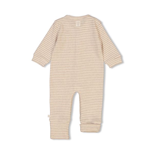 Feetje Boxpak Met Voet Rib Streep The Magic is in You Taupe Melange 44